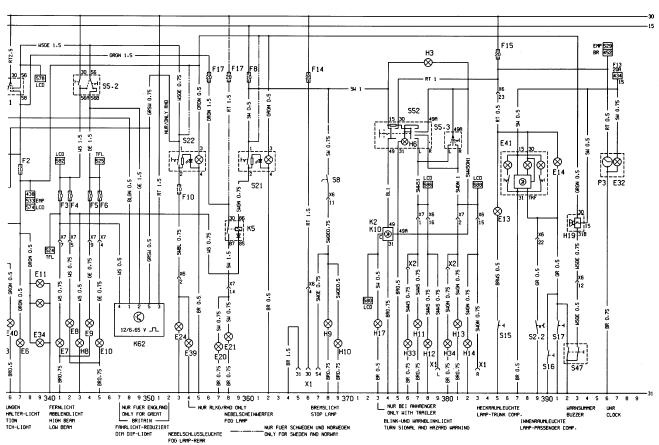 Wiring diagrams - Opel Corsa B 1993–2000 Service and Repair Manual