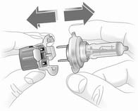 3. Detach plug connector from bulb.