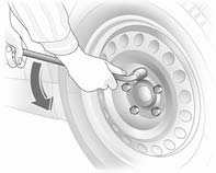 2. Install the wheel wrench ensuring