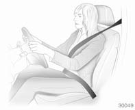 Pull out the seat belt and engage in