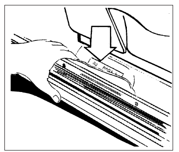 Chassis number location (arrowed)