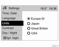 Setting units of measure